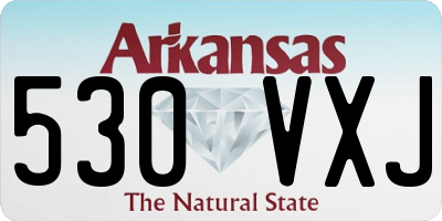 AR license plate 530VXJ