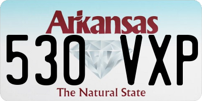 AR license plate 530VXP