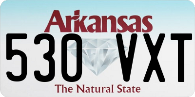 AR license plate 530VXT