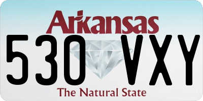 AR license plate 530VXY