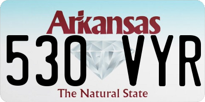 AR license plate 530VYR