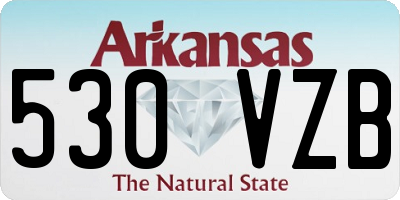 AR license plate 530VZB