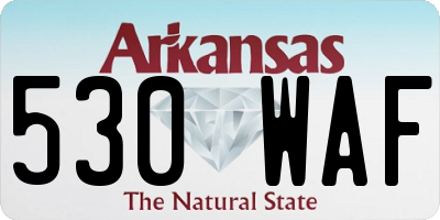 AR license plate 530WAF