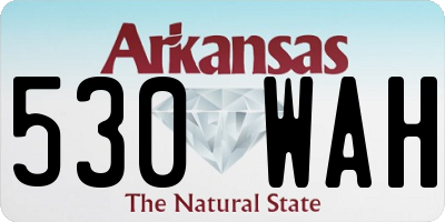 AR license plate 530WAH