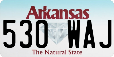 AR license plate 530WAJ