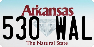AR license plate 530WAL