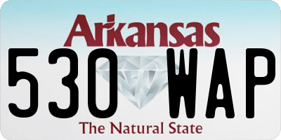 AR license plate 530WAP