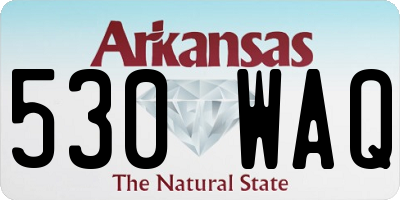 AR license plate 530WAQ