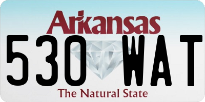 AR license plate 530WAT