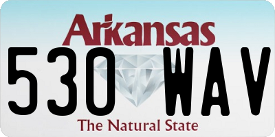 AR license plate 530WAV