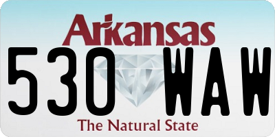 AR license plate 530WAW