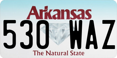 AR license plate 530WAZ