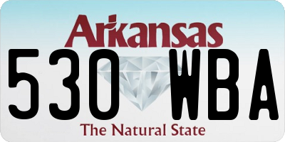 AR license plate 530WBA