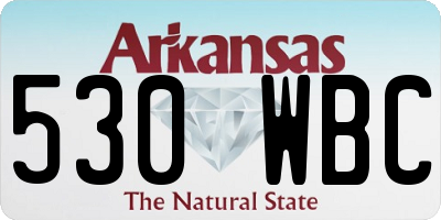 AR license plate 530WBC