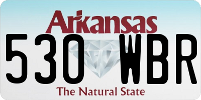 AR license plate 530WBR