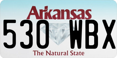 AR license plate 530WBX