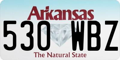 AR license plate 530WBZ