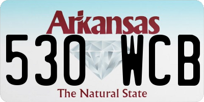 AR license plate 530WCB