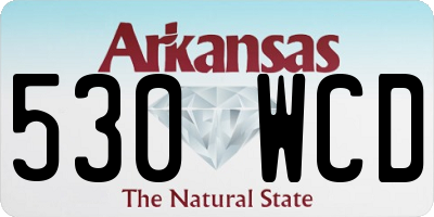 AR license plate 530WCD