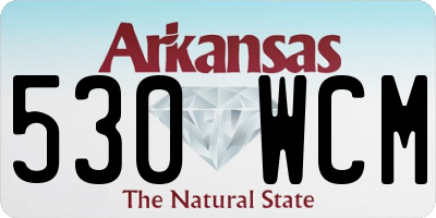 AR license plate 530WCM