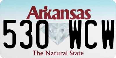 AR license plate 530WCW