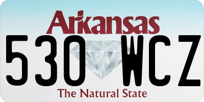 AR license plate 530WCZ