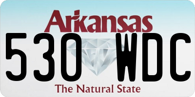 AR license plate 530WDC