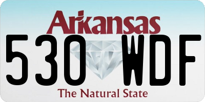 AR license plate 530WDF