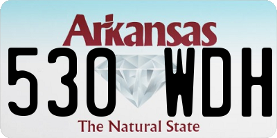 AR license plate 530WDH