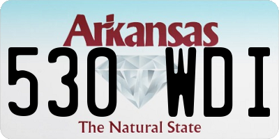 AR license plate 530WDI