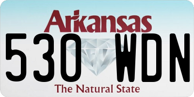 AR license plate 530WDN