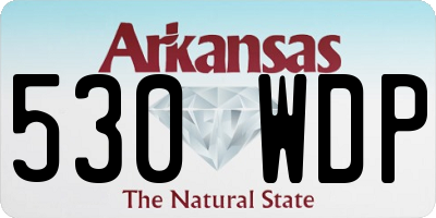 AR license plate 530WDP