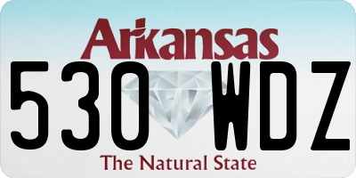 AR license plate 530WDZ