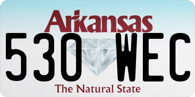AR license plate 530WEC
