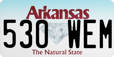 AR license plate 530WEM