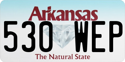 AR license plate 530WEP