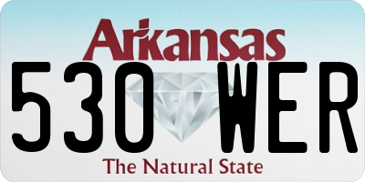AR license plate 530WER