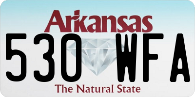 AR license plate 530WFA