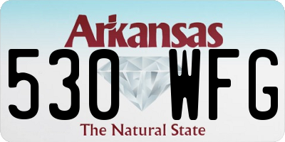 AR license plate 530WFG