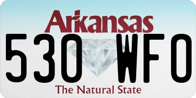 AR license plate 530WFO