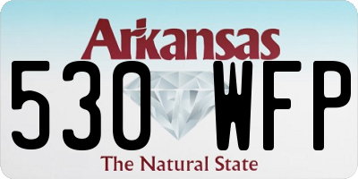 AR license plate 530WFP