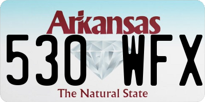 AR license plate 530WFX
