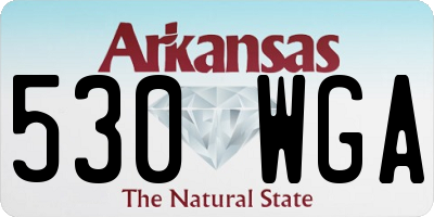 AR license plate 530WGA