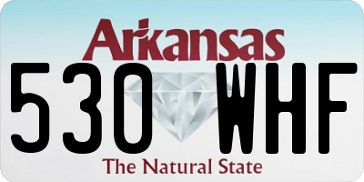 AR license plate 530WHF
