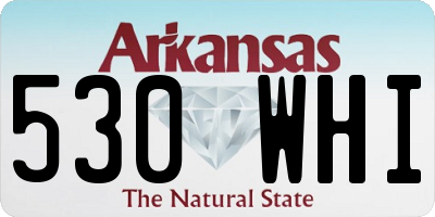 AR license plate 530WHI