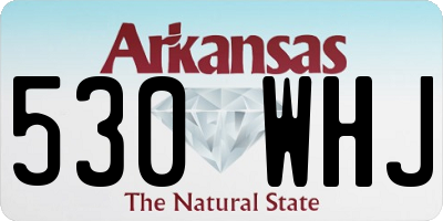 AR license plate 530WHJ