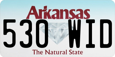 AR license plate 530WID