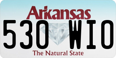 AR license plate 530WIO