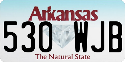 AR license plate 530WJB
