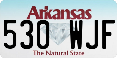 AR license plate 530WJF